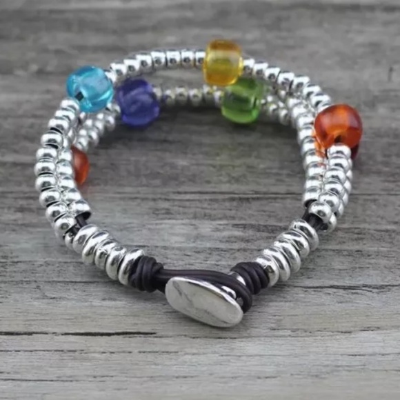 MULTIVITAMIN • Bohemian Bracelet • Silver and Glass Beads - Picture 2 of 15